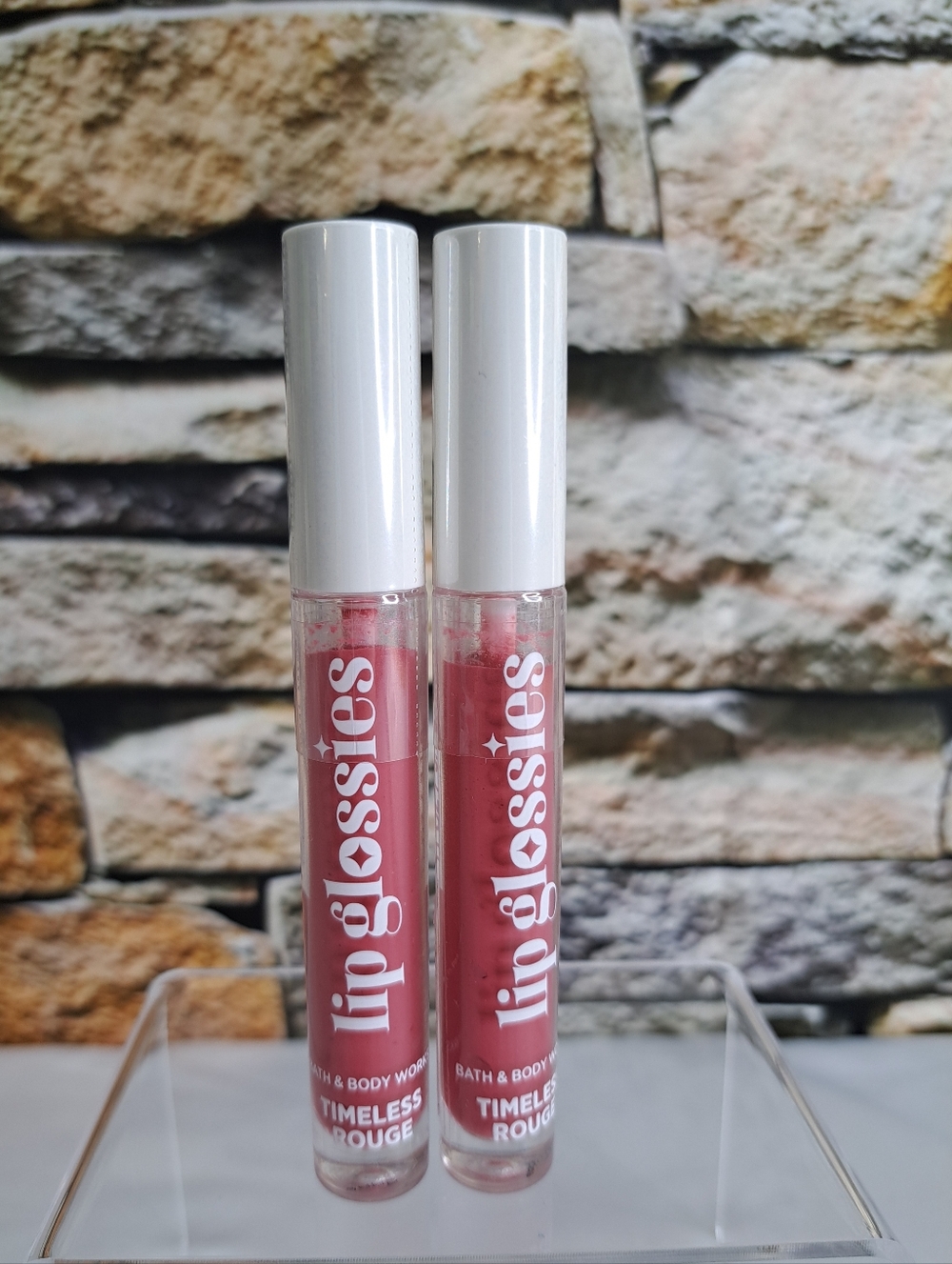 Bath & Body Works 'TIMELESS ROUGE' Lip Gloss Duo - NEW/SEALED